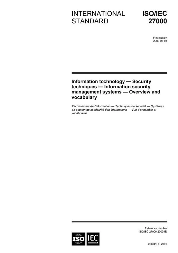 ISO 27000:2018 information technology provides security management.